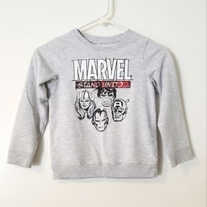Marvel Light Grey Kid's Sweatshirt Size 7